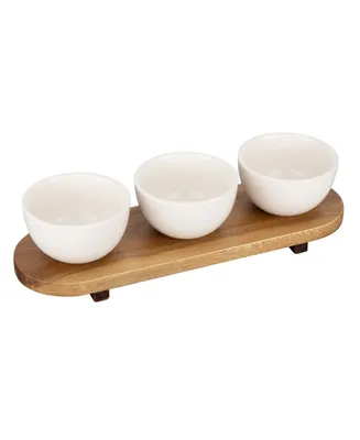 Thirstystone Tray with Condiment Bowls Set, 3 Pieces