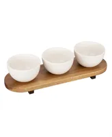 Thirstystone Tray with Condiment Bowls Set, 3 Pieces