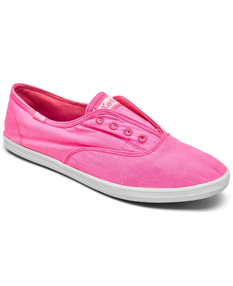 Keds Women's Chillax Neon Slip-On Casual Sneakers from Finish Line