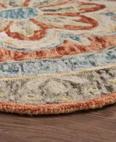 Lr Home Radiance RDC54091 6' x 6' Round Area Rug