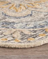 Lr Home Radiance RDC54092 6' x 6' Round Area Rug