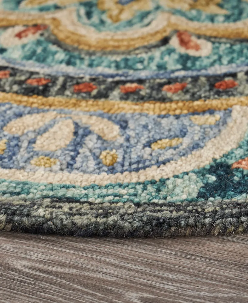 Lr Home Radiance RDC54104 6' x 6' Round Area Rug