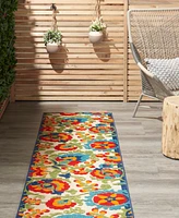 Nourison Home Aloha ALH17 2'3" x 8' Runner Rug