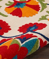 Nourison Home Aloha ALH20 7'10" x 7'10" Round Outdoor Area Rug