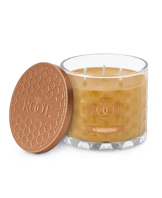 Bourbon Pear Fragrance Honeycomb Glass Jar Candle