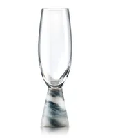 Marble Champagne Flute, Set of 2, 6 Oz