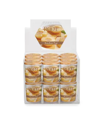 Votive Bourbon Pear 20 Hour Candles Set, 18 Piece