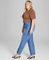 And Now This Trendy Plus Utility Jeans