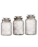 Style Setter Glass Canister, Set of 3