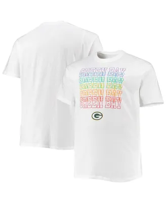 Men's Fanatics White Green Bay Packers Big and Tall City Pride T-shirt