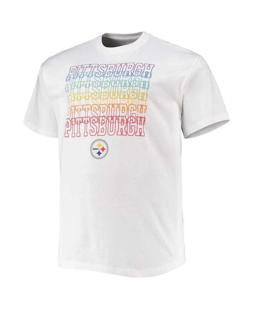 Men's Fanatics White Pittsburgh Steelers Big and Tall City Pride T-shirt