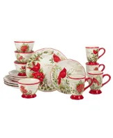 Certified International Winter's Medley 16 Piece Dinnerware Set