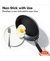 Oxo Obsidian Carbon Steel 12" Frypan