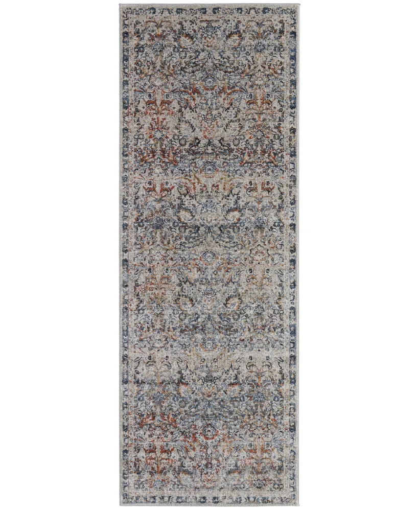 Feizy Kaia R39GN 3' x 12' Runner Area Rug