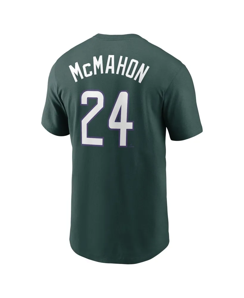 Men's Nike Ryan McMahon Green Colorado Rockies City Connect Name and Number T-shirt