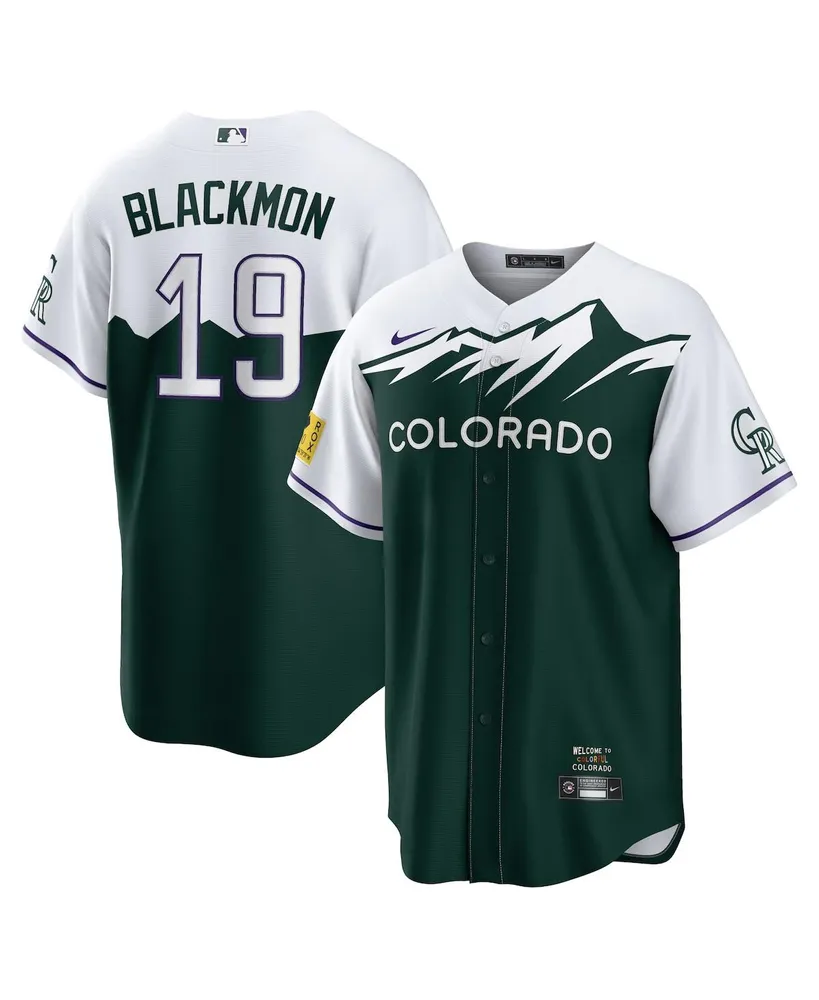 Men's Nike Charlie Blackmon Green Colorado Rockies City Connect Replica Player Jersey