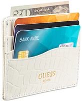 Guess Men's Senda Croc-Embossed Leather Rfid Card Case