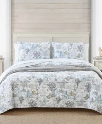 Tommy Bahama Home Beach Bliss Reversible Quilt Set Collection