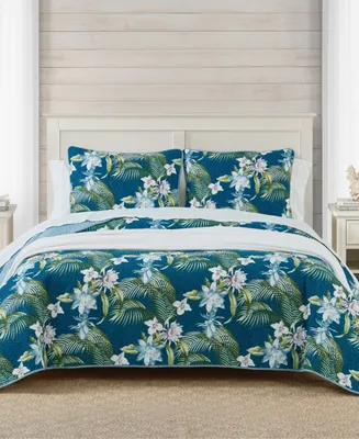 Tommy Bahama Home Southern Breeze Reversible 3 Piece Quilt Set