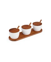 Duets Triple Condiment Server Set, 10 Piece