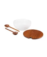 Duets Salad Bowl with Lid Servers Set, 3 Piece