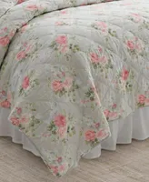 Laura Ashley Melany Cotton Reversible Quilt Set