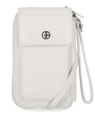 Giani Bernini Softy Leather Tech Crossbody Wallet, Created for Macy's