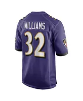 Men's Nike Marcus Williams Purple Baltimore Ravens Player Game Jersey