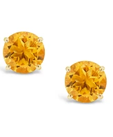 Citrine (7/8 ct. t.w.) Stud Earrings in 14K Yellow Gold