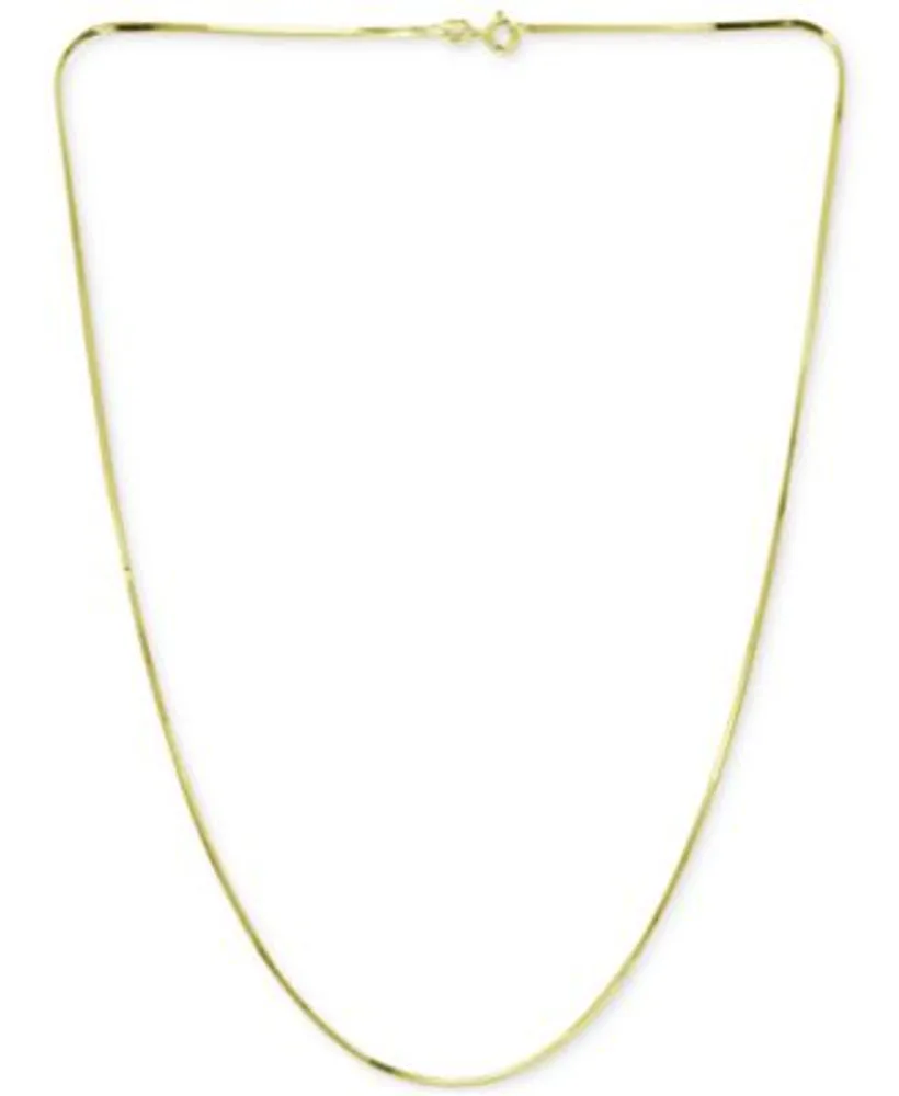 Giani Bernini Square Snake Link Chain Necklace Collection In 18k Gold Plated Sterling Silver Created For Macys