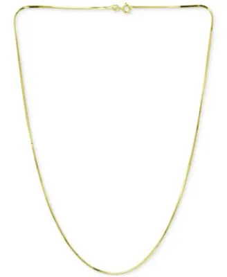 Giani Bernini Square Snake Link Chain Necklace Collection In 18k Gold Plated Sterling Silver Created For Macys