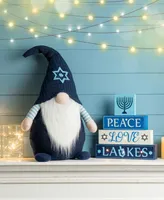 Glitzhome 25.5" Fabric Hanukkah Gnome Standing Decor