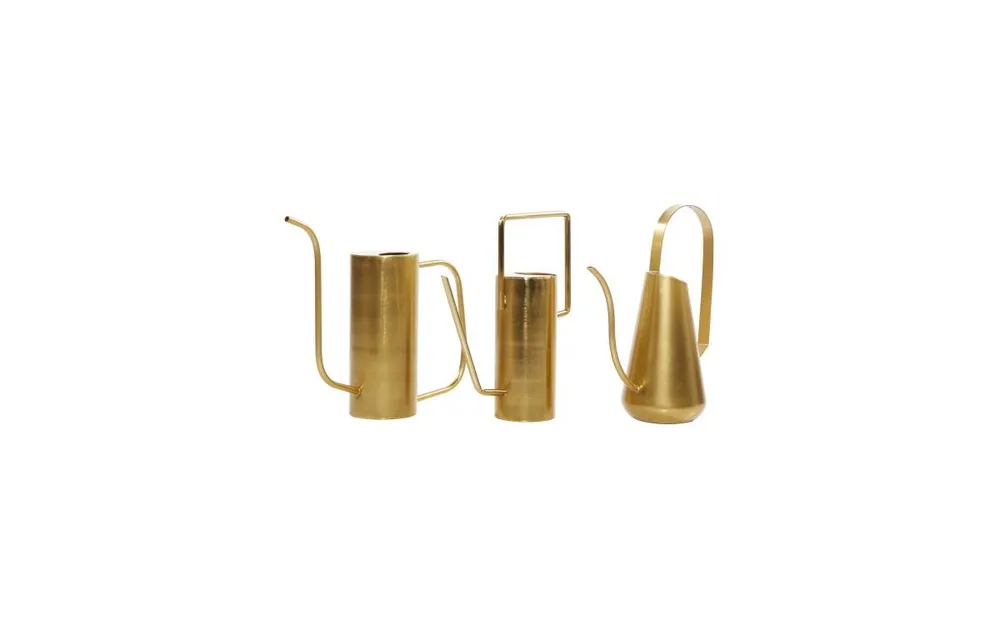 Metal Glam Planters, Set of 3