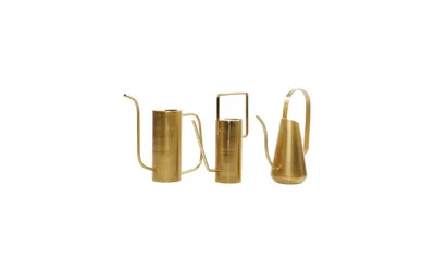 Metal Glam Planters, Set of 3 - Gold