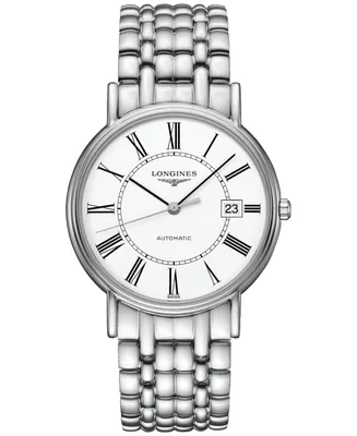 Longines Women's Swiss Automatic Presence Stainless Steel Bracelet Watch 38mm