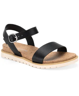 Sun + Stone Little Girls Madie Slingback Ankle Strap Sandals