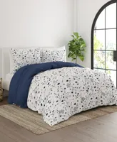 ienjoy Home Forget Me Not Reversible Comforter Set