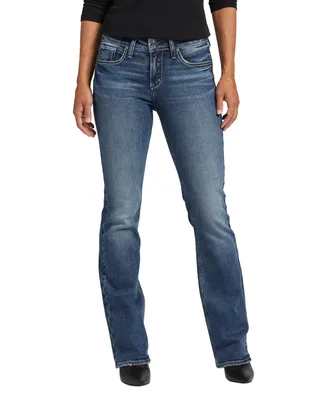 Women's Suki Mid Rise Curvy Zip Fly Rigid Bootcut Jeans