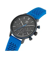 adidas Unisex Chrono Code One Chrono Blue Silicone Strap Watch 40mm