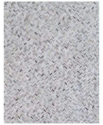 Exquisite Rugs Mosaic ER4056 5' x 8' Area Rug - Silver