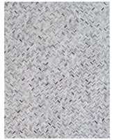 Exquisite Rugs Mosaic ER4056 5' x 8' Area Rug - Silver