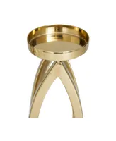 Stainless Steel Candle Holder, Set of 2 - Gold