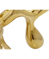 CosmoLiving by Cosmopolitan Contemporary Abstract Sculpture, 9" x 10" - Gold