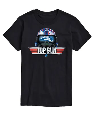 Men's Top Gun Logo Helmet Printed T-shirt