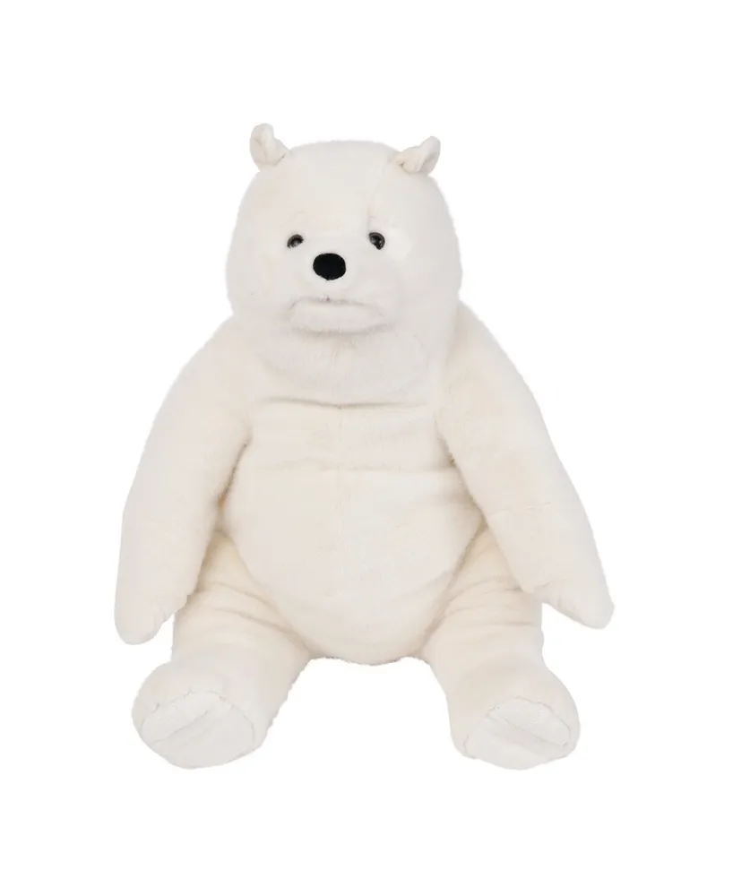 Manhattan Toy Company 18" Cream Kodiak Teddy Bear Plush Toy with Suede-Like Paws