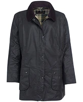 Barbour Women's Plus Size Classic Beadnell Waxed Cotton Raincoat