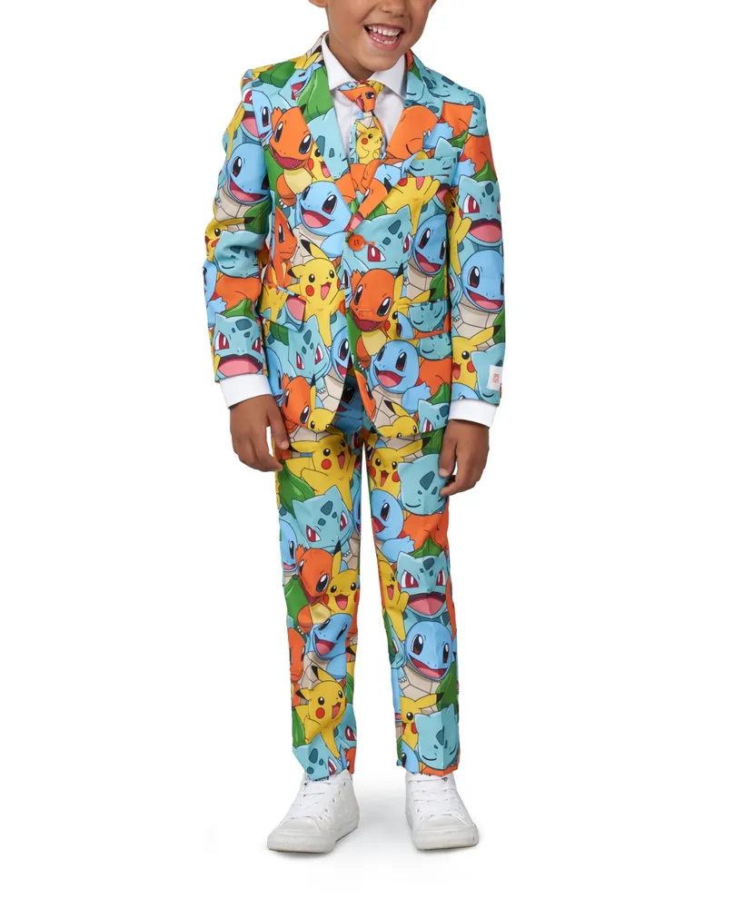 OppoSuits Toddler and Little Boys Pokemon Licensed Suit, 3-Piece Set