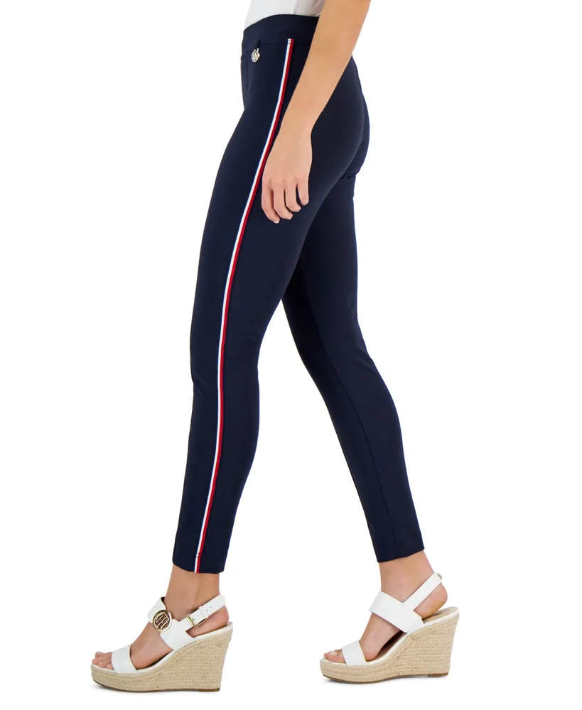 Tommy Hilfiger Women's TH Flex Waverly Sateen Skinny Pants - Macy's