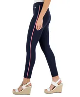 Tommy Hilfiger Women's Th Flex Global Tape Light Weight Ponte Pants