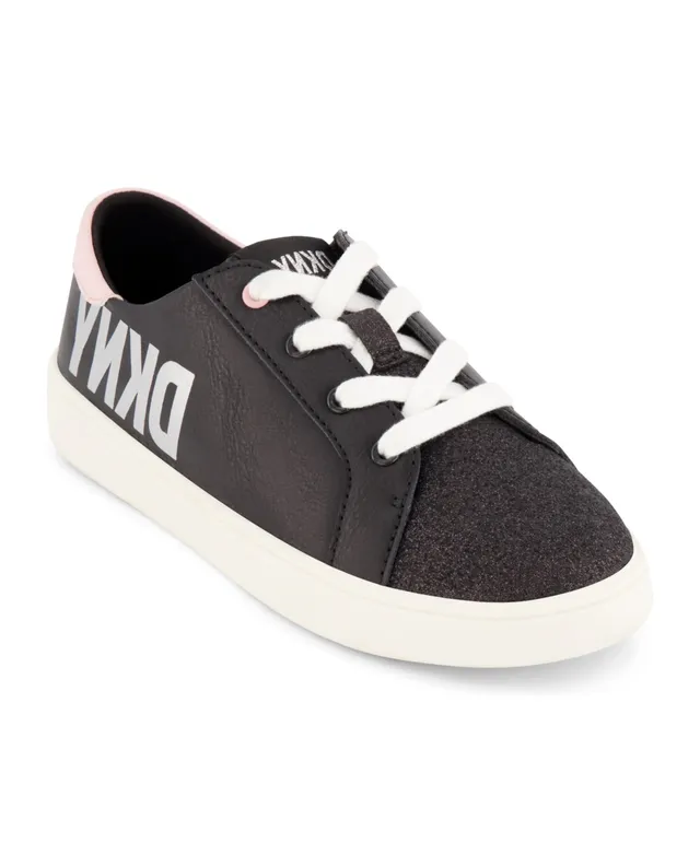 DKNY Abeni Lace Up Sneakers Bright White/Silver